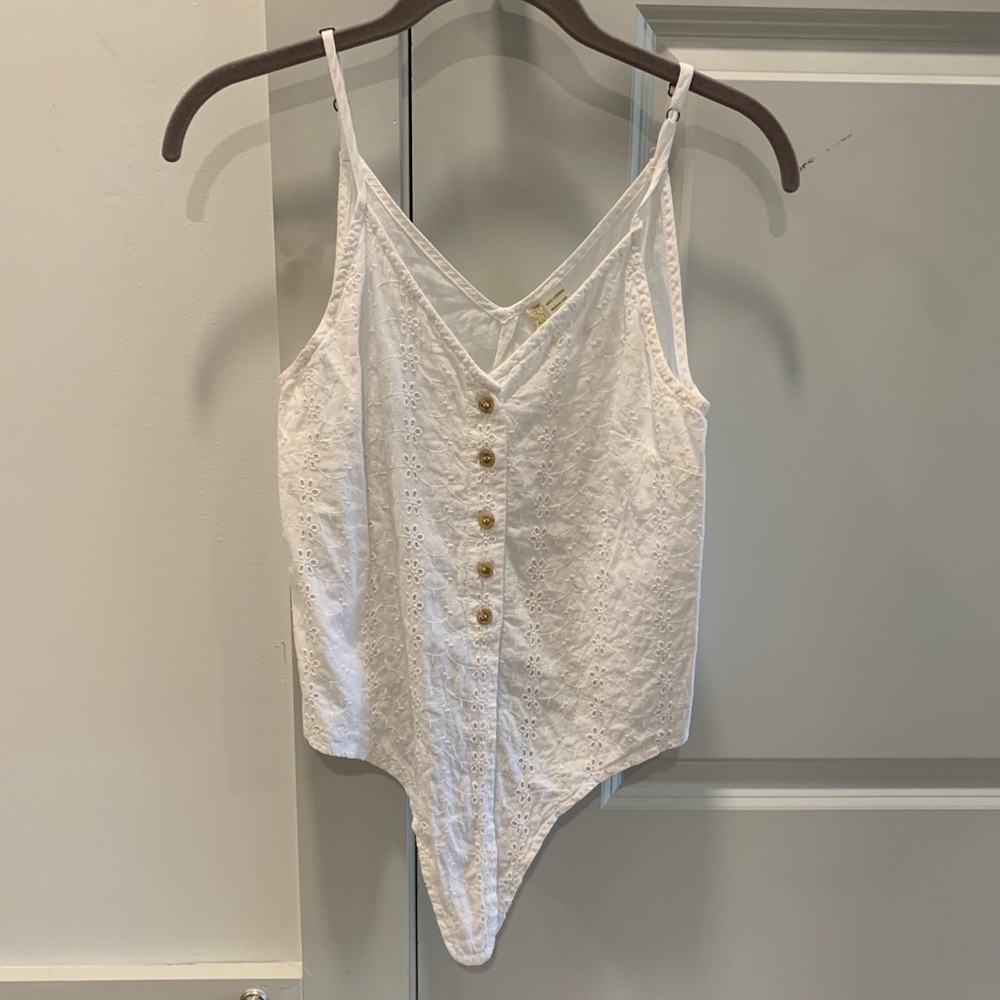 JAPNA - white tank top, ties at bottom, size S, in perfect condition - Picture 2 of 4